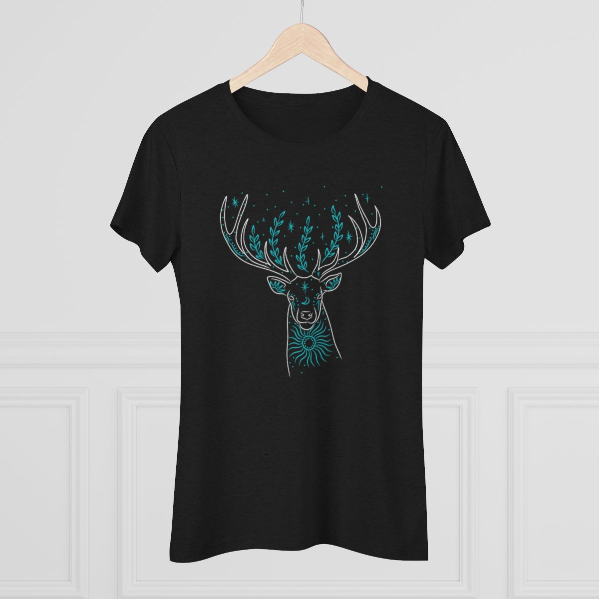 Women's Turquoise Deer Only Triblend Tee