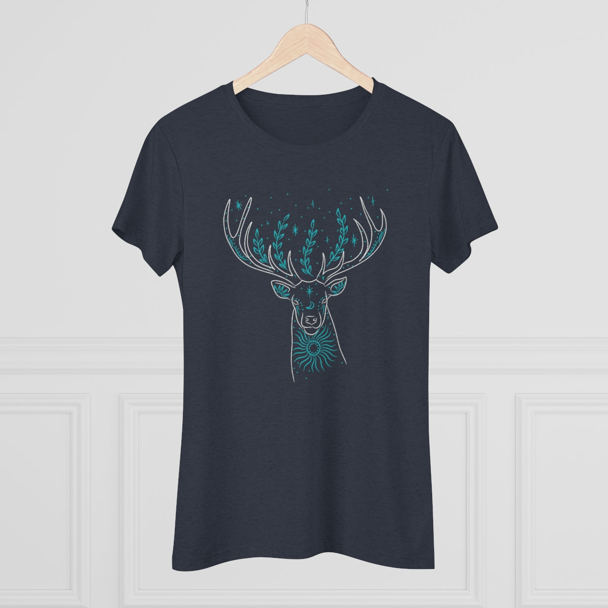 Women's Turquoise Deer Only Triblend Tee