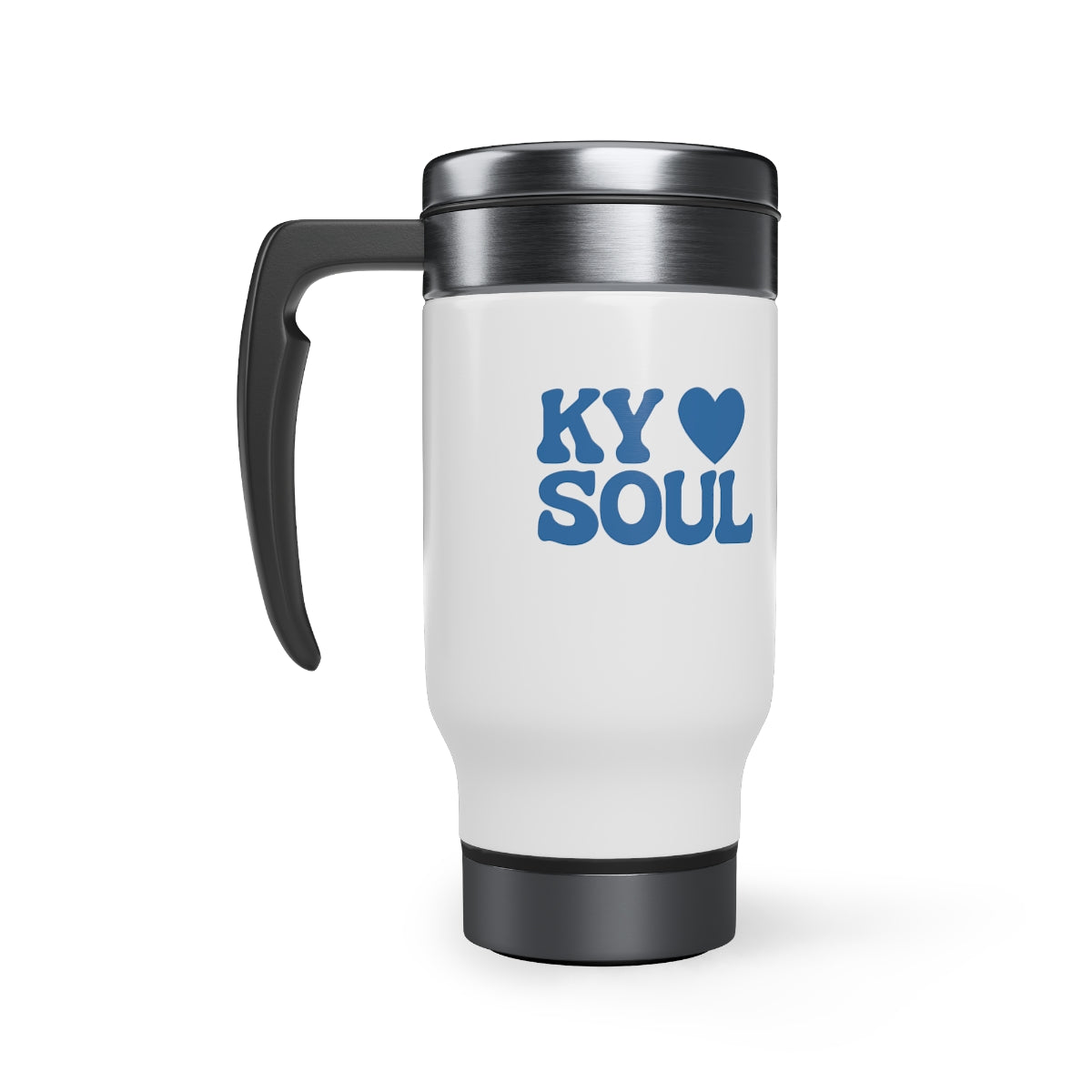 KY SOUL Heart Travel Mug with Handle, 14oz