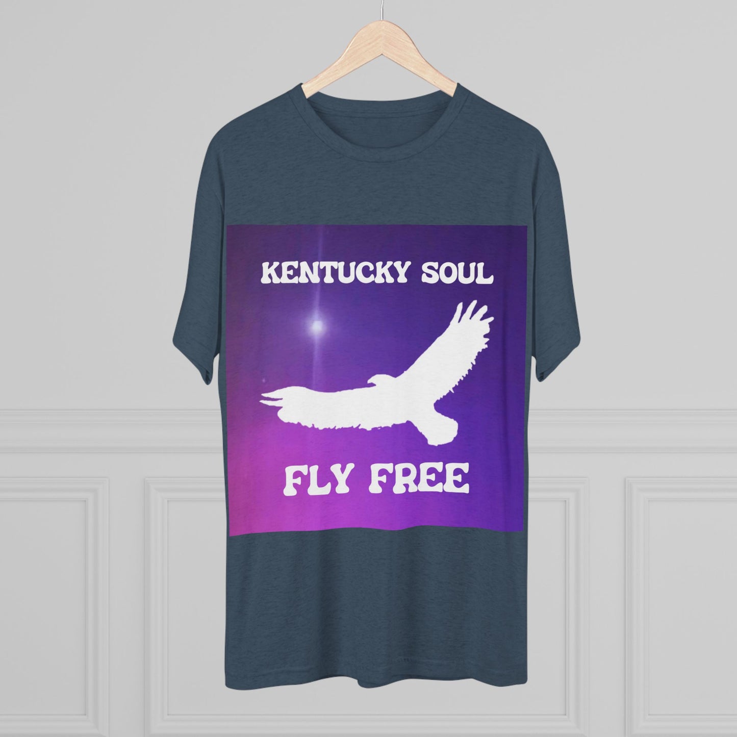 Men's Kentucky Soul Fly Free Single Cover Tri-Blend- Tee