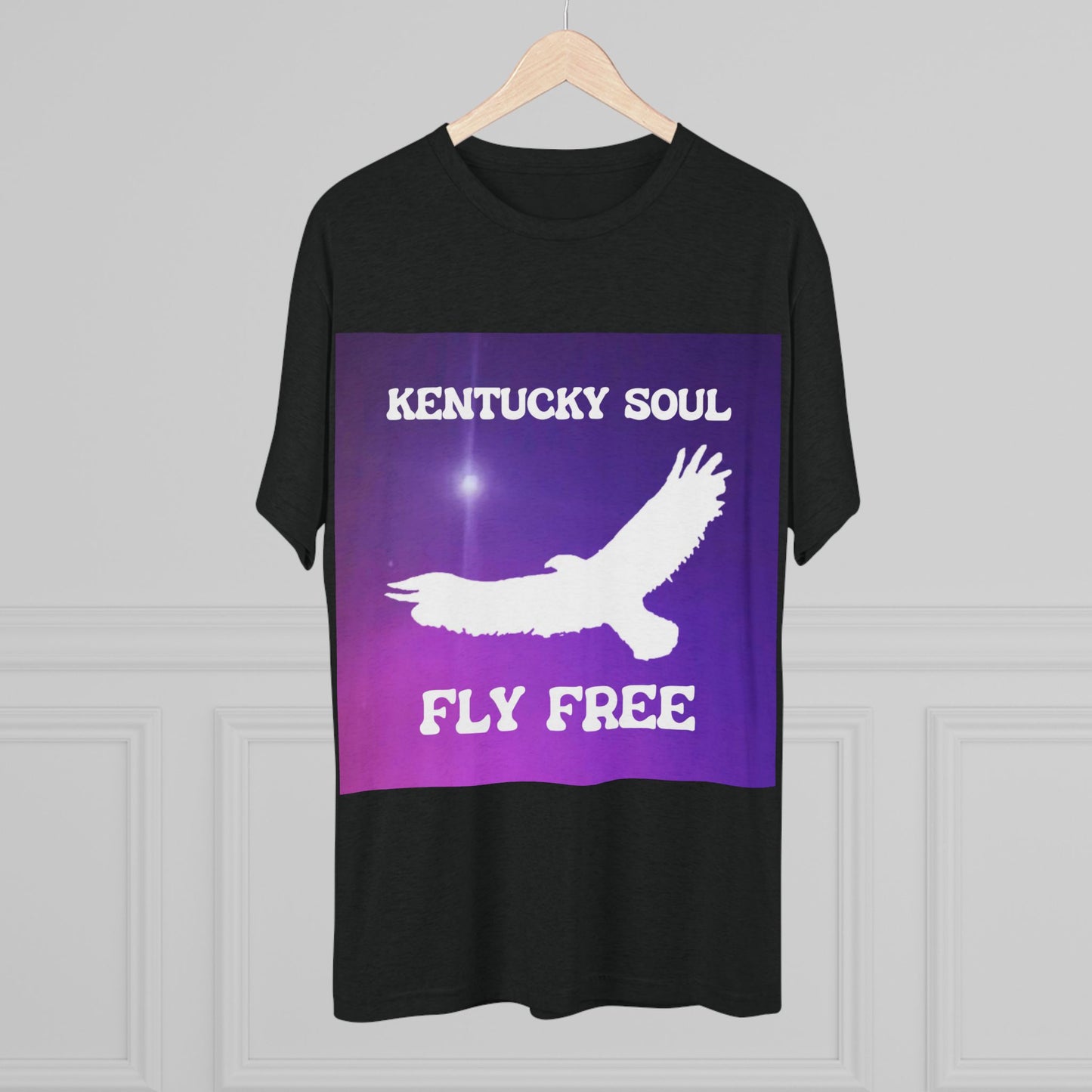 Men's Kentucky Soul Fly Free Single Cover Tri-Blend- Tee