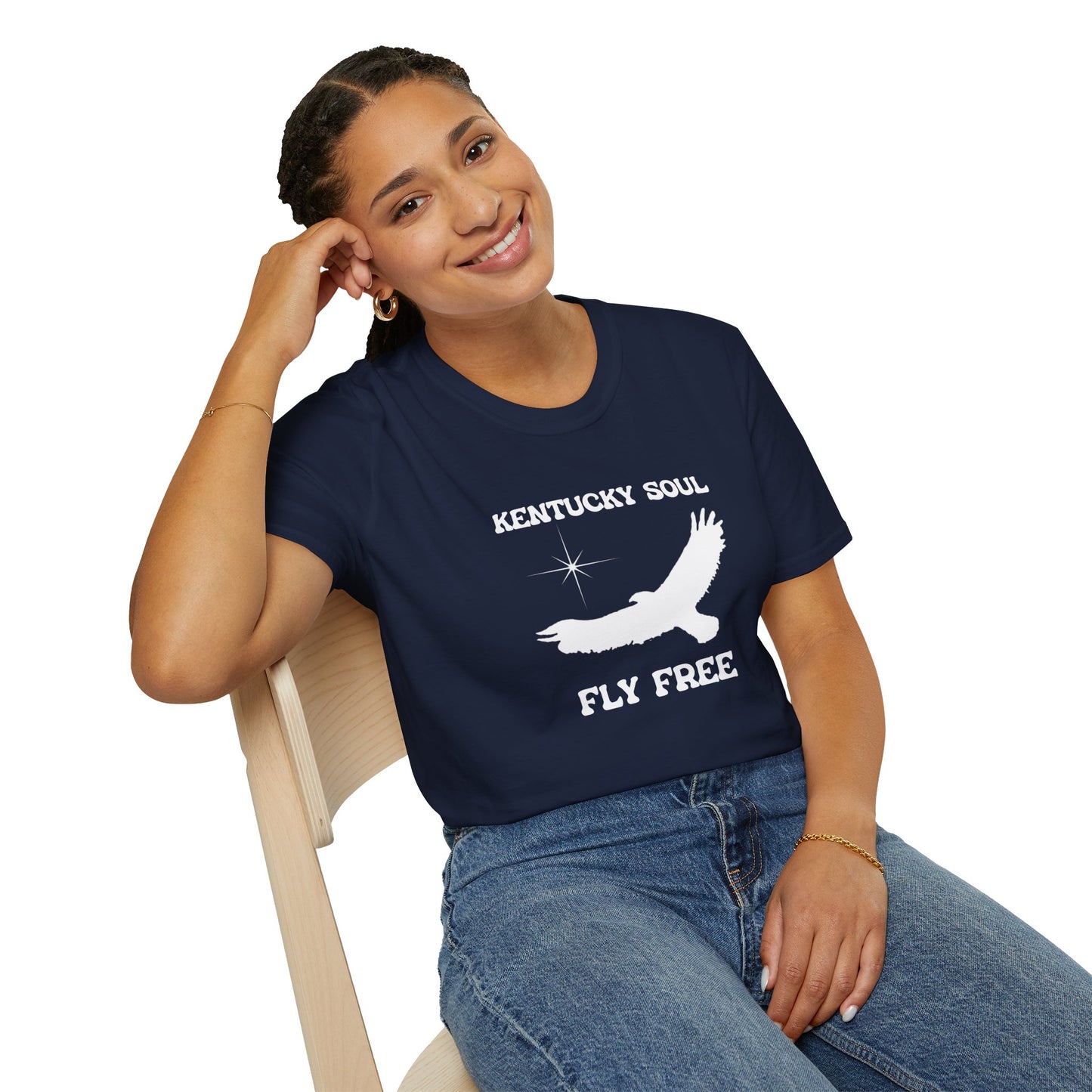 Unisex Kentucky soul Fly Free Softstyle T-Shirt