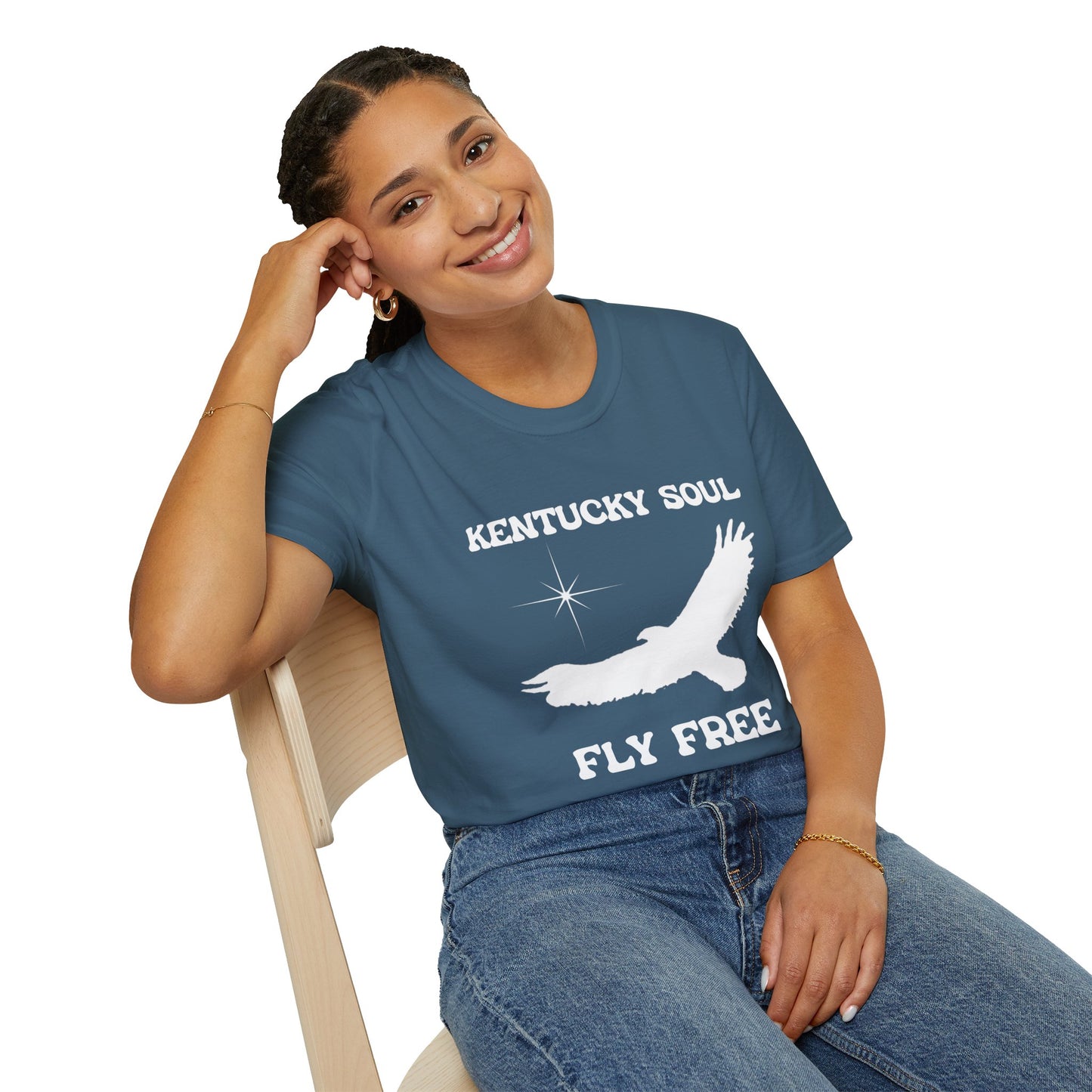 Unisex Kentucky soul Fly Free Softstyle T-Shirt