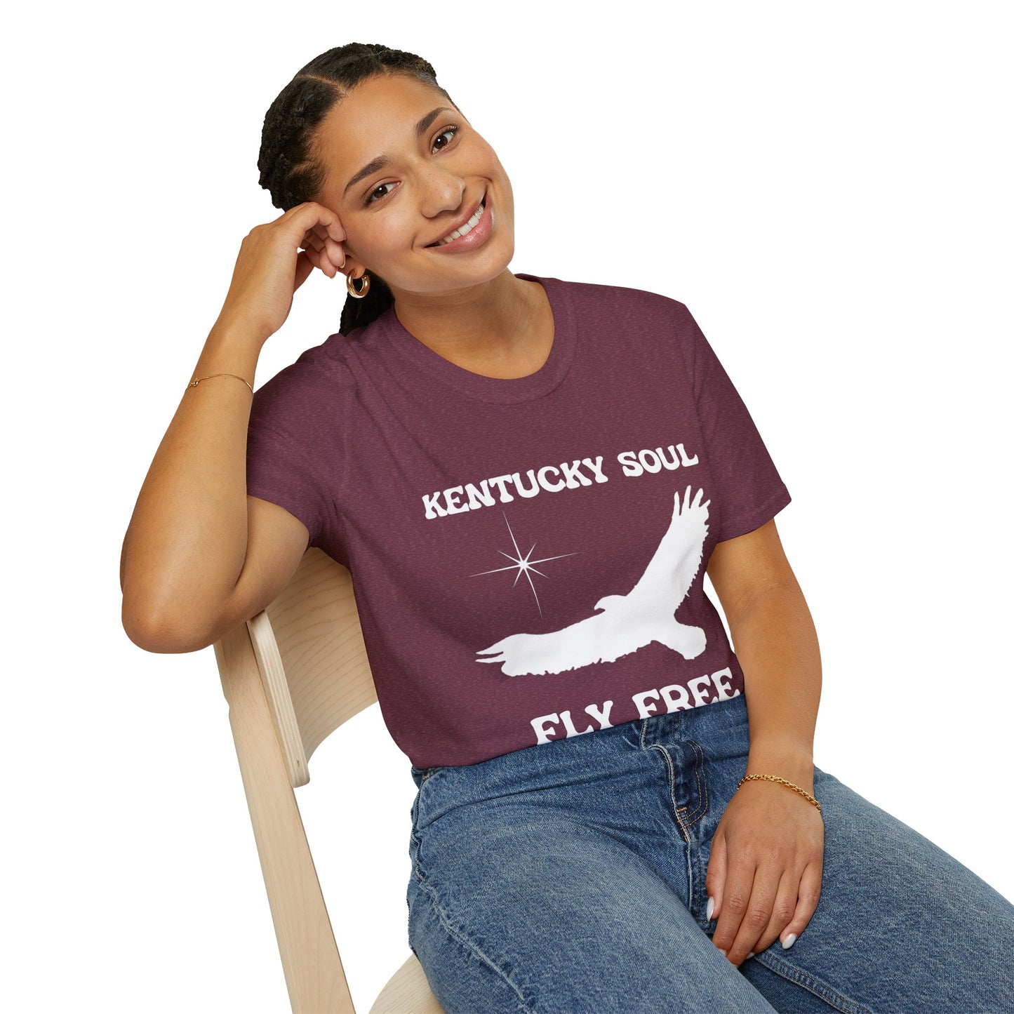 Unisex Kentucky soul Fly Free Softstyle T-Shirt