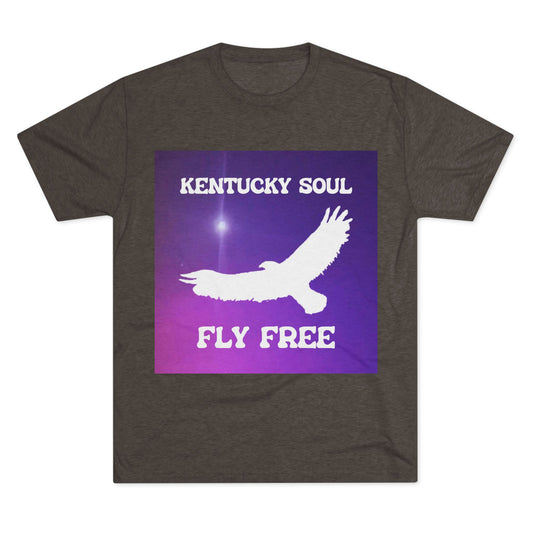 Men's Kentucky Soul Fly Free Single Cover Tri-Blend- Tee