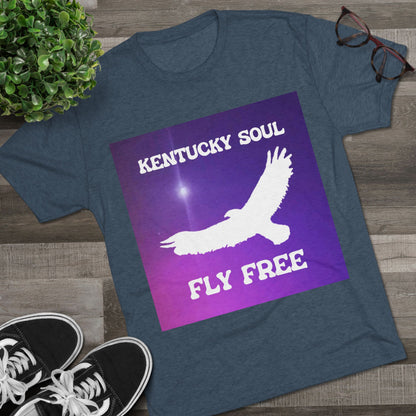 Men's Kentucky Soul Fly Free Single Cover Tri-Blend- Tee