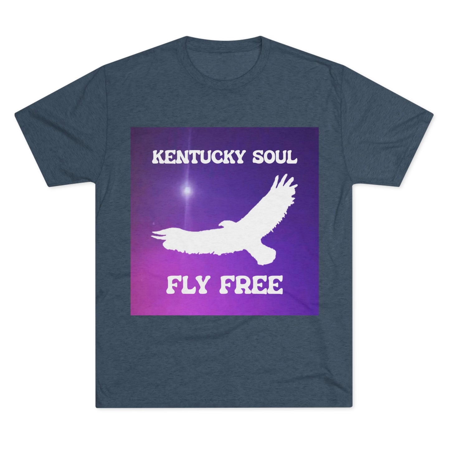 Men's Kentucky Soul Fly Free Single Cover Tri-Blend- Tee