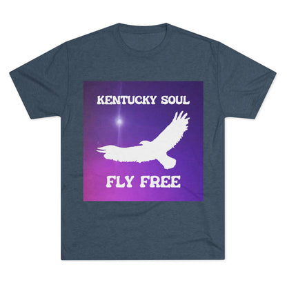 Men's Kentucky Soul Fly Free Single Cover Tri-Blend- Tee