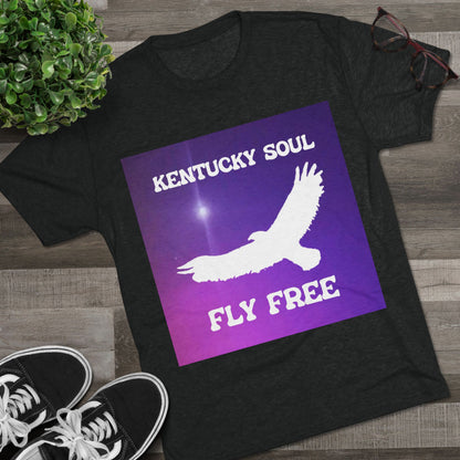 Men's Kentucky Soul Fly Free Single Cover Tri-Blend- Tee