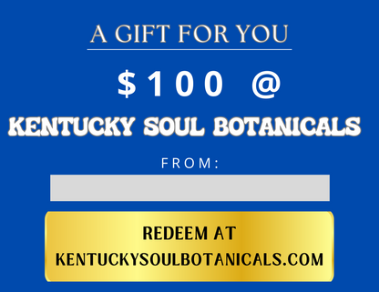 GIFT CARD for KENTUCKY SOUL BOTANICALS