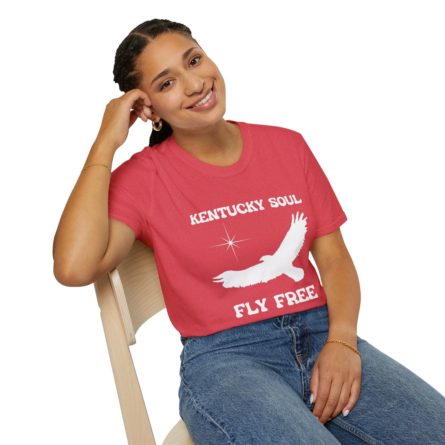Unisex Kentucky soul Fly Free Softstyle T-Shirt