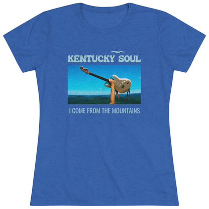 Women's I Come From the Mountains Single Cover Triblend Tee
