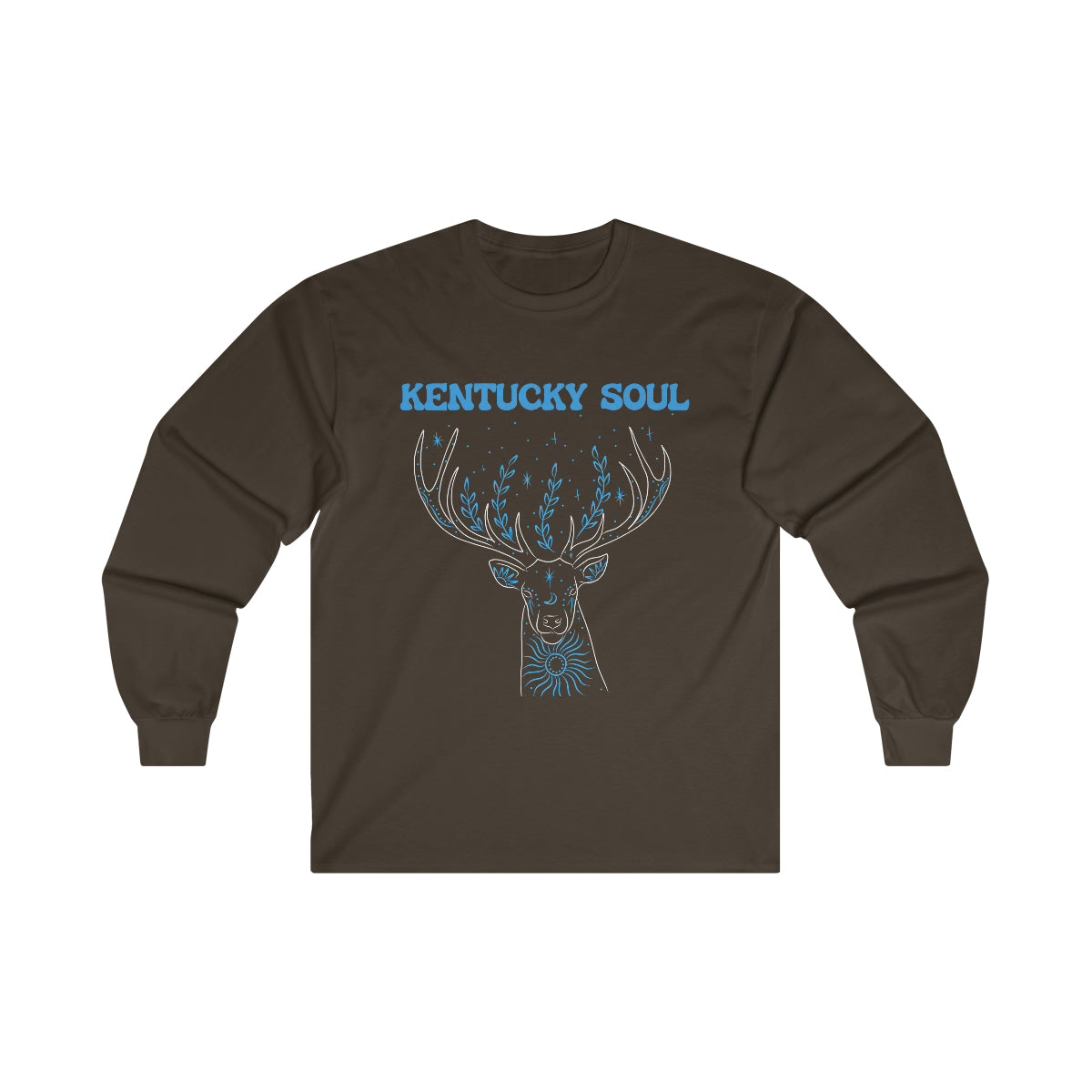 Men's Blue Deer -Ultra Cotton Long Sleeve Tee