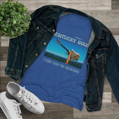 Women's I Come From the Mountains Single Cover Triblend Tee