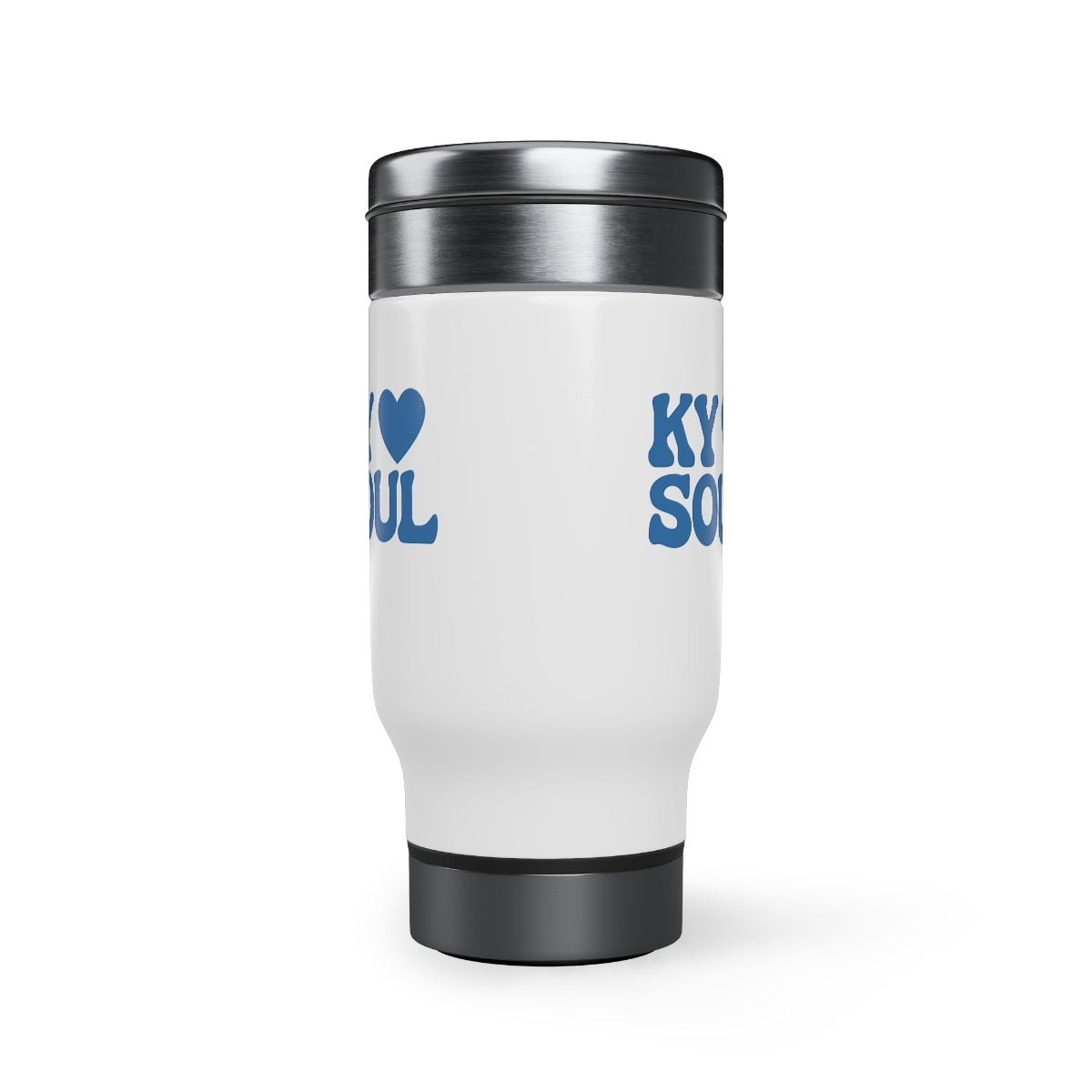 KY SOUL Heart Travel Mug with Handle, 14oz