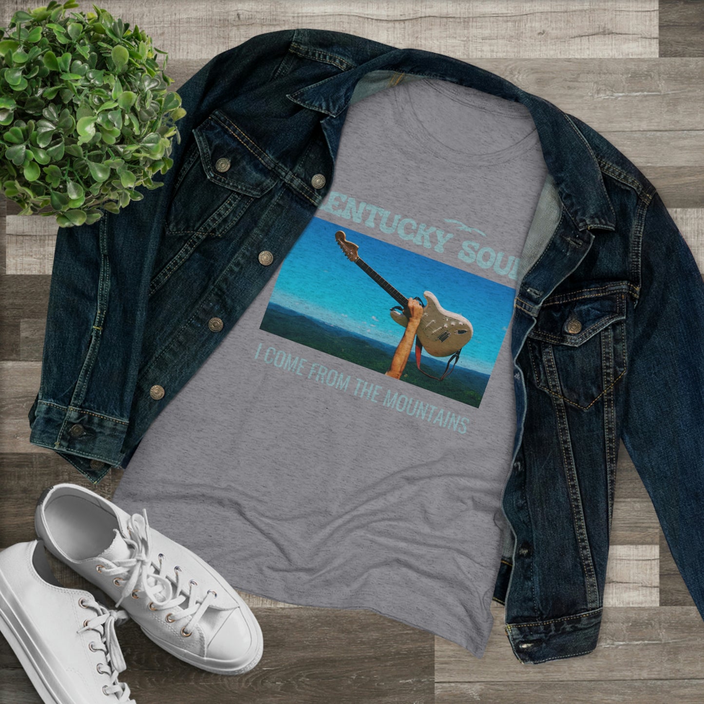 Women's I Come From the Mountains Single Cover Triblend Tee