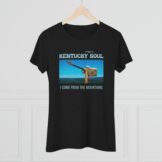 Women's I Come From the Mountains Single Cover Triblend Tee