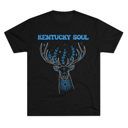Men's Blue Deer Tri-Blend- Tee