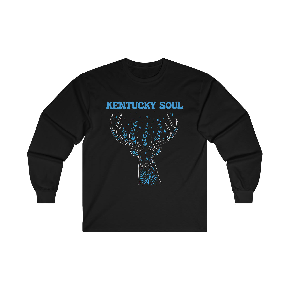 Men's Blue Deer -Ultra Cotton Long Sleeve Tee