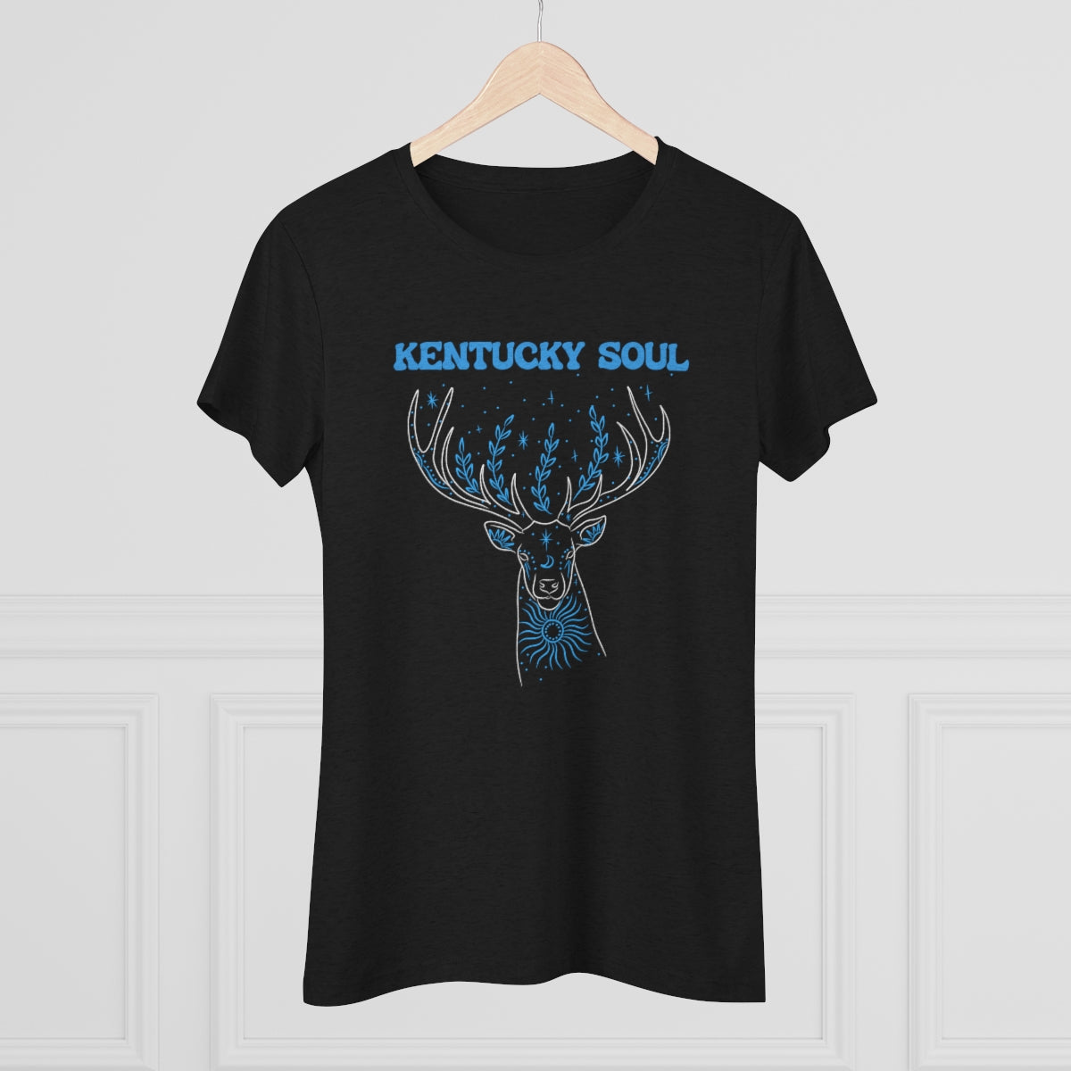 Women's Blue Deer Triblend Tee