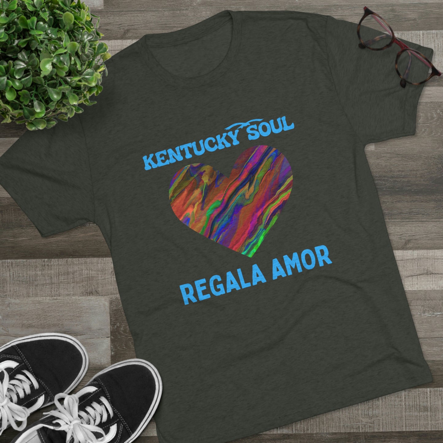 Men's Regala Amor Single Single Cover Tri-Blend- Tee