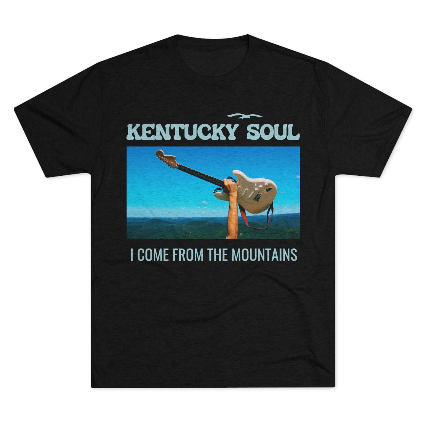 Men's I Come From the Mountains Single Cover Tri-Blend- Tee