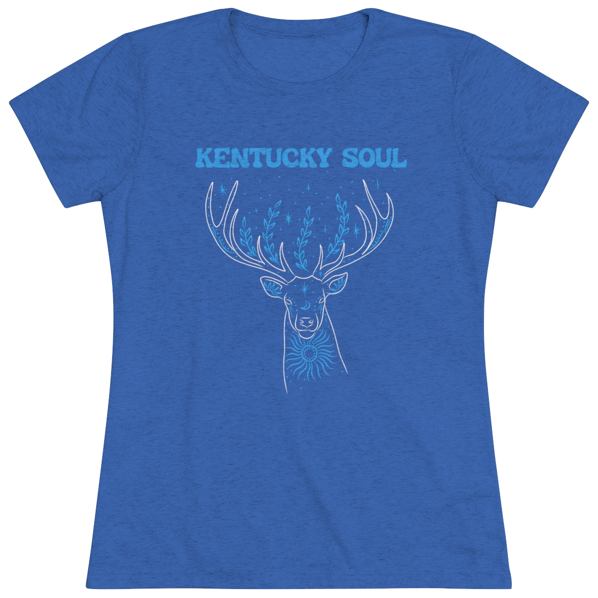 Women's Blue Deer Triblend Tee