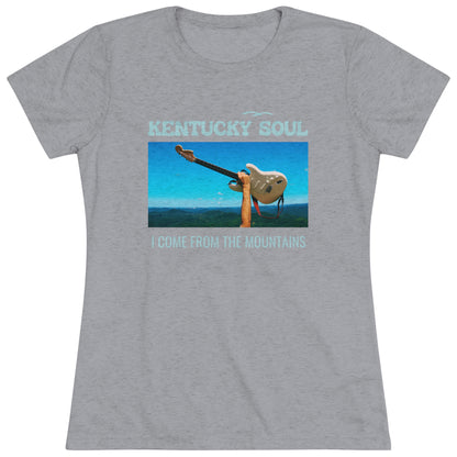Women's I Come From the Mountains Single Cover Triblend Tee