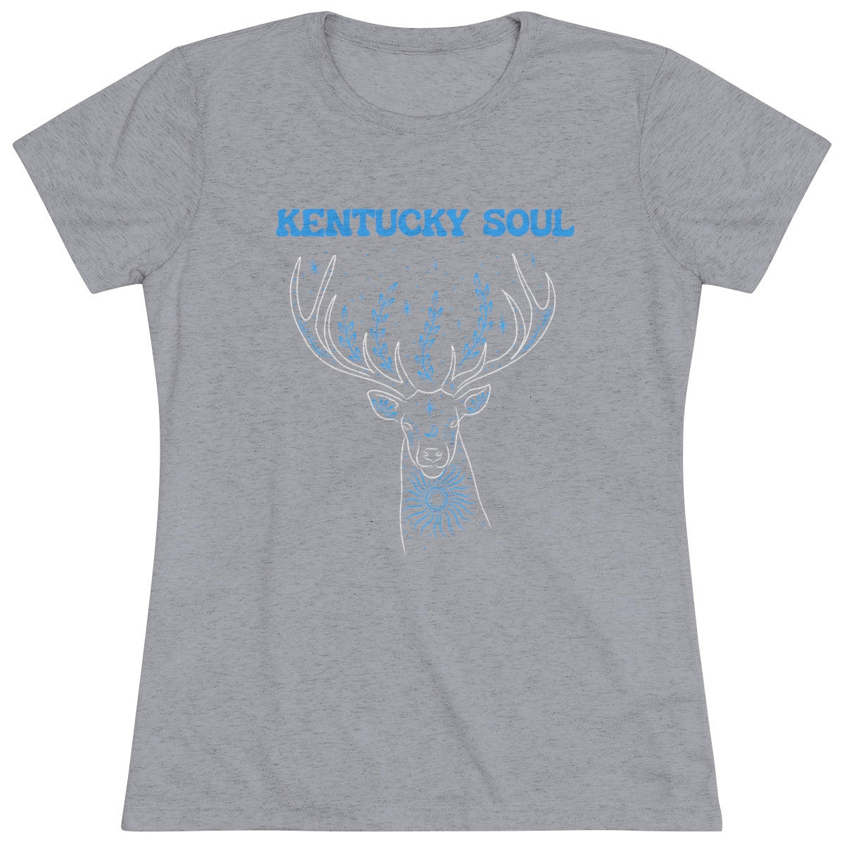 Women's Blue Deer Triblend Tee