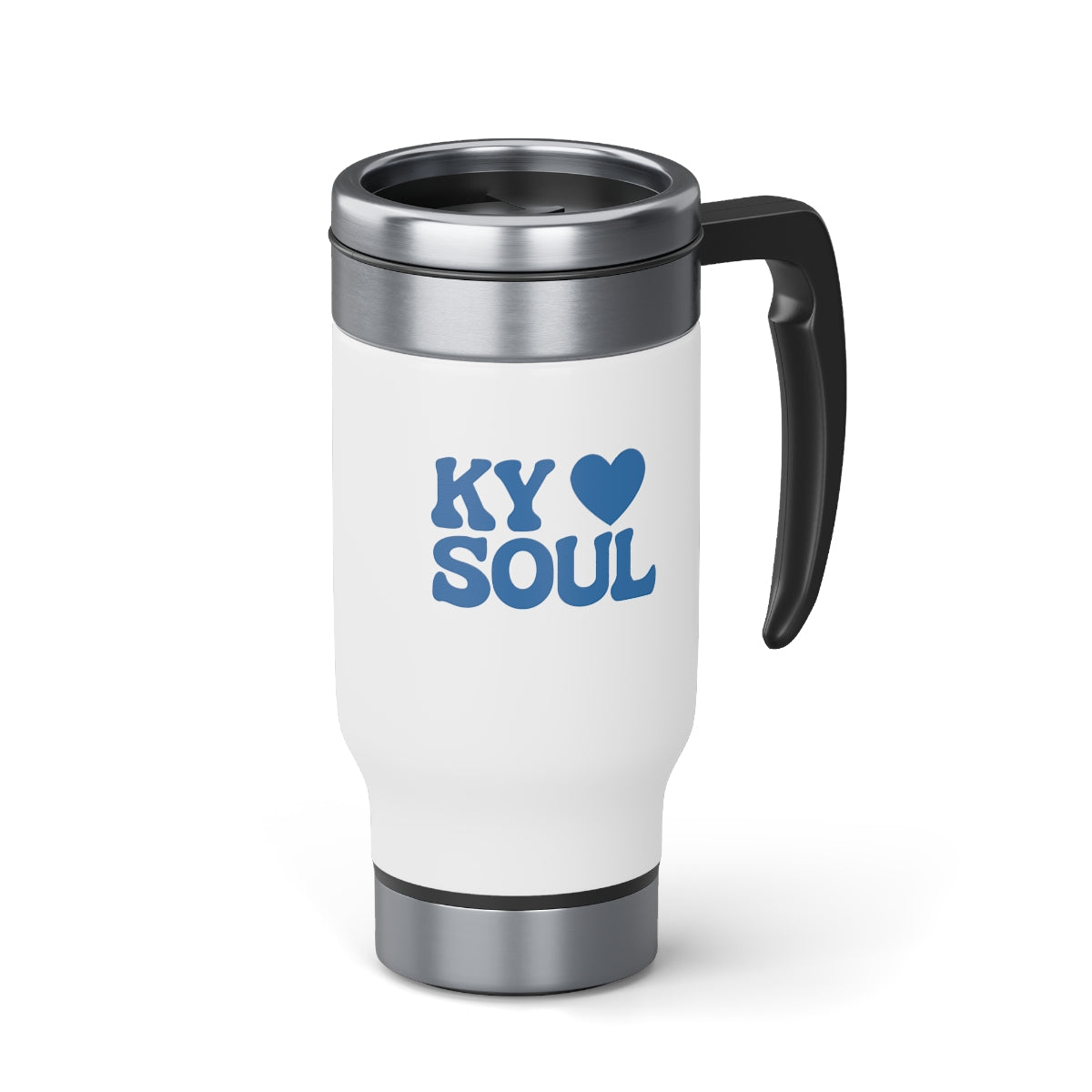 KY SOUL Heart Travel Mug with Handle, 14oz