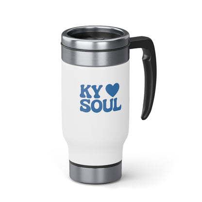 KY SOUL Heart Travel Mug with Handle, 14oz