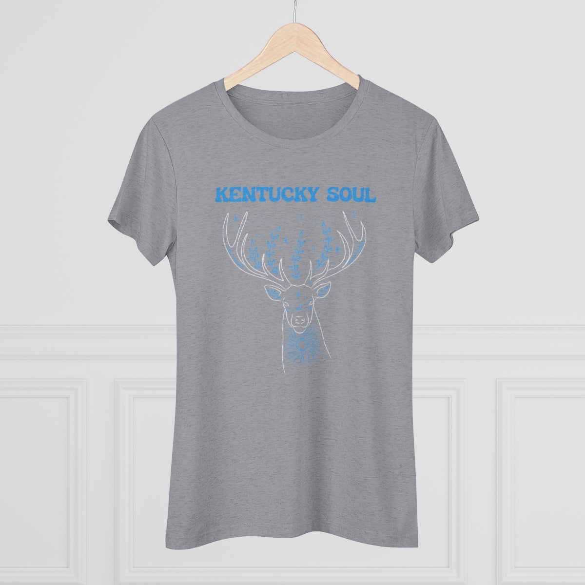Women's Blue Deer Triblend Tee