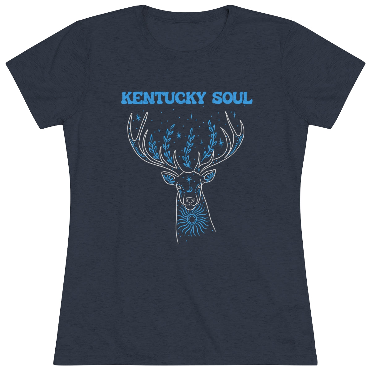 Women's Blue Deer Triblend Tee