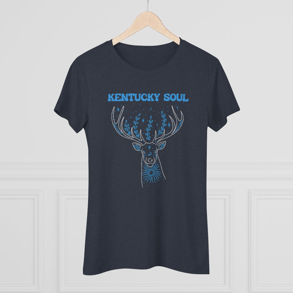 Women's Blue Deer Triblend Tee