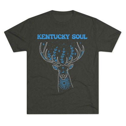 Men's Blue Deer Tri-Blend- Tee