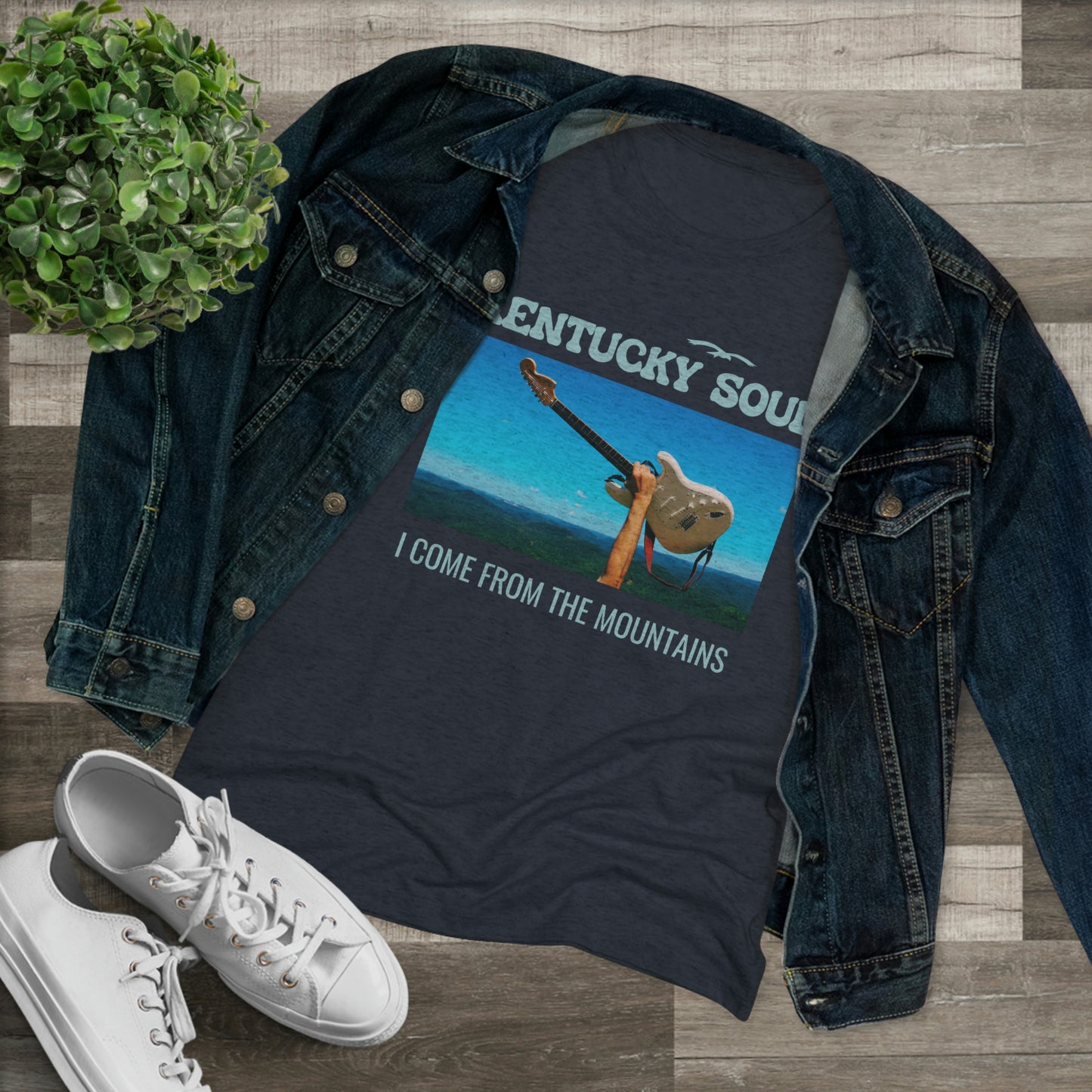 Women's I Come From the Mountains Single Cover Triblend Tee